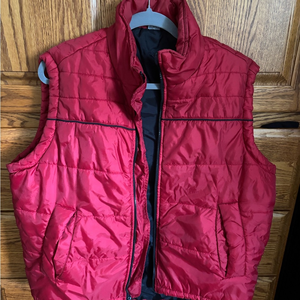 Men’s Red Puffer Vest